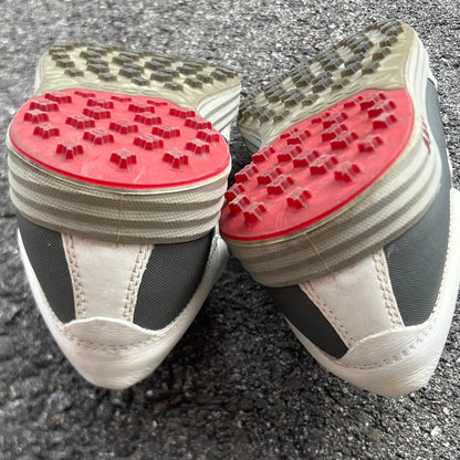 Men’s Ecco  Premier Cleat-less Golf Shoe 45EU •White/ Grey• Hydromax  Leather