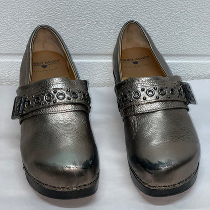 Women’s Nurse Mates Chelsea  Pillow-top Clog 8M Anthracite Leather