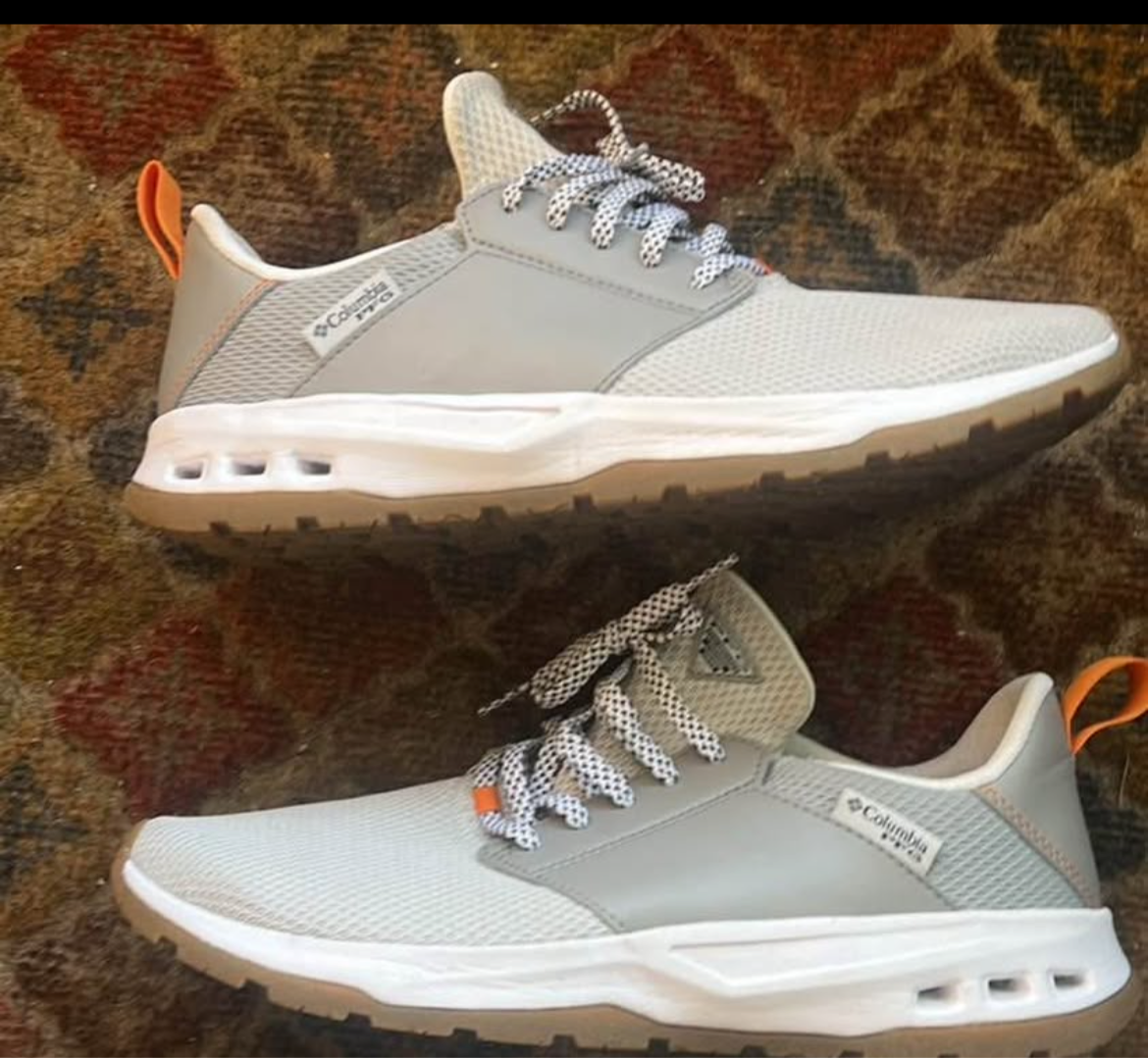 Men's Columbia  PFG Tamiami™ Fishing Shoes 9M - SLATE GREY/LIGHT ORANGE