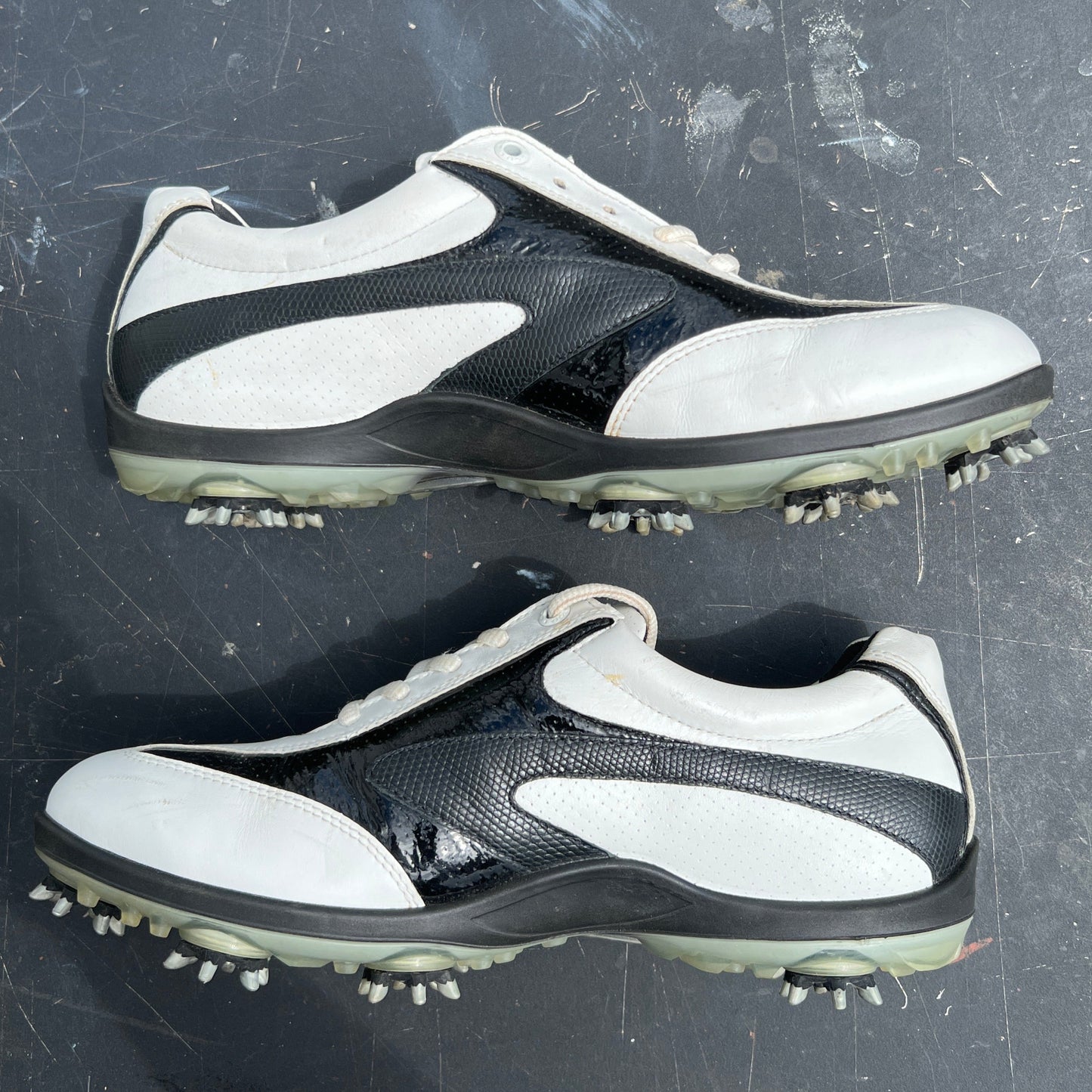 Womens ECCO Golf shoes 39EU White/Black Hydromax Leather