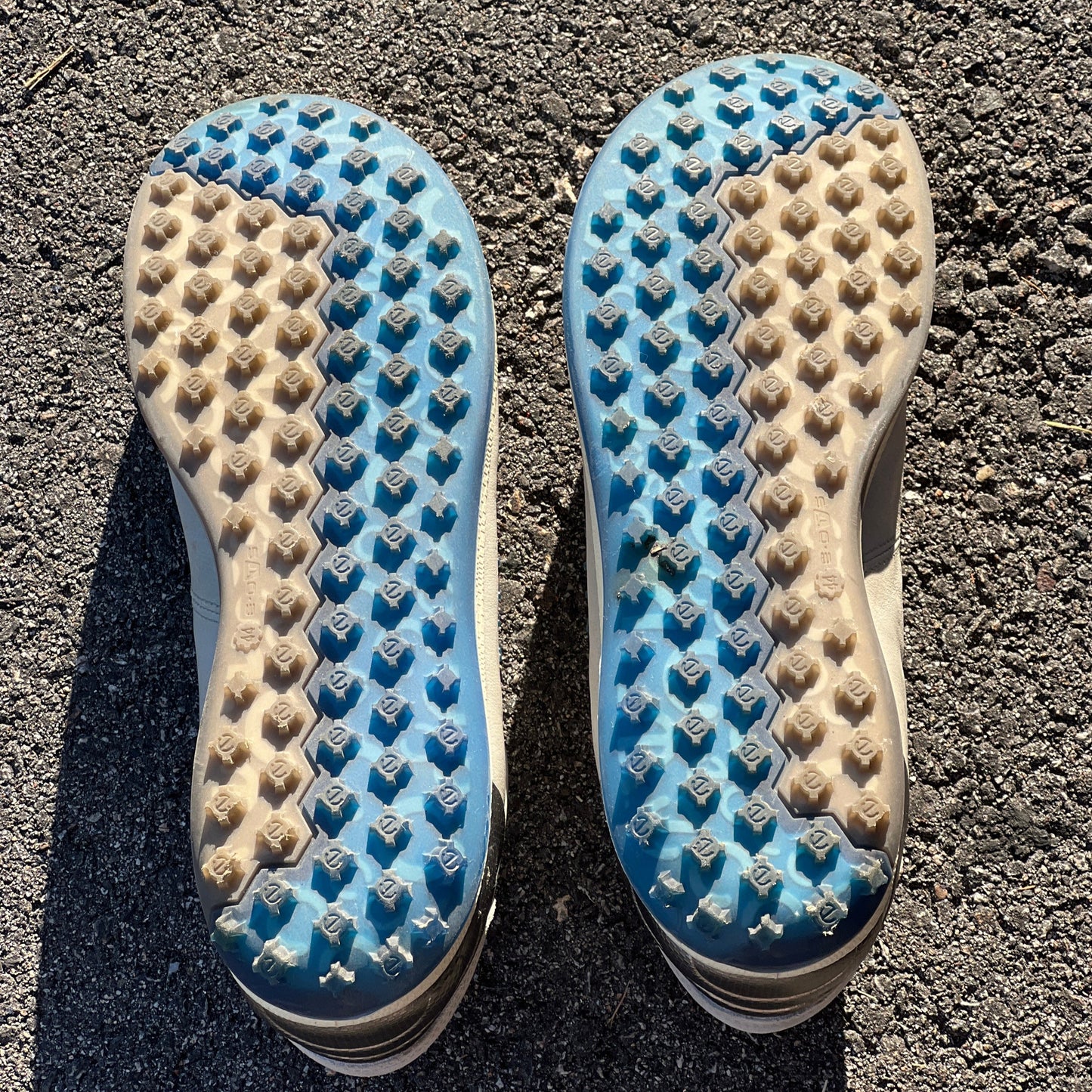 Men’s Ecco  Biom Spikeless Golf Shoes 44EU -Grey/Blue- Hydromax Yak Leather