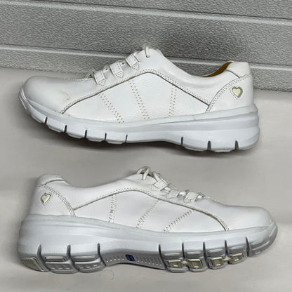 Women’s Nurse Mates Lexi pillowTop Lace up 8.5M White Leather