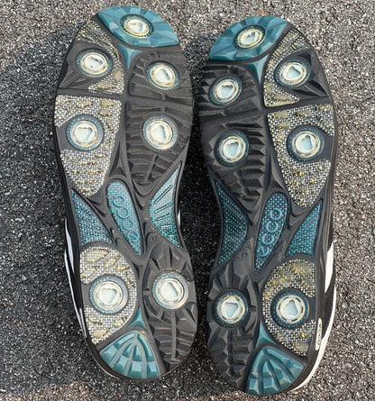 Men’s Ecco Biom Cleated Golf Shoe 47EU • White/Black • Leather