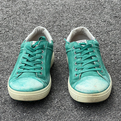 Men’s Ecco •Fred Couples Masters• Street Premier Cleat-less Golf Shoe 44EU • Green Hydromax Leather