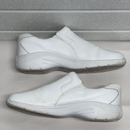 Women’s Nurse Mates Dove Twin-gore Slipon 9M White Leather