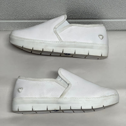 Women’s Nurse Mates Adela Twin-gore Slipon 6W White Leather