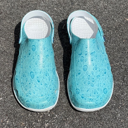 Men’s •Quarky•   EVA Clog  Size 13 White/ Blue Splash