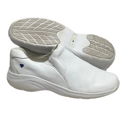 Women’s Nurse Mates Dove Twin-gore Slipon 9M White Leather
