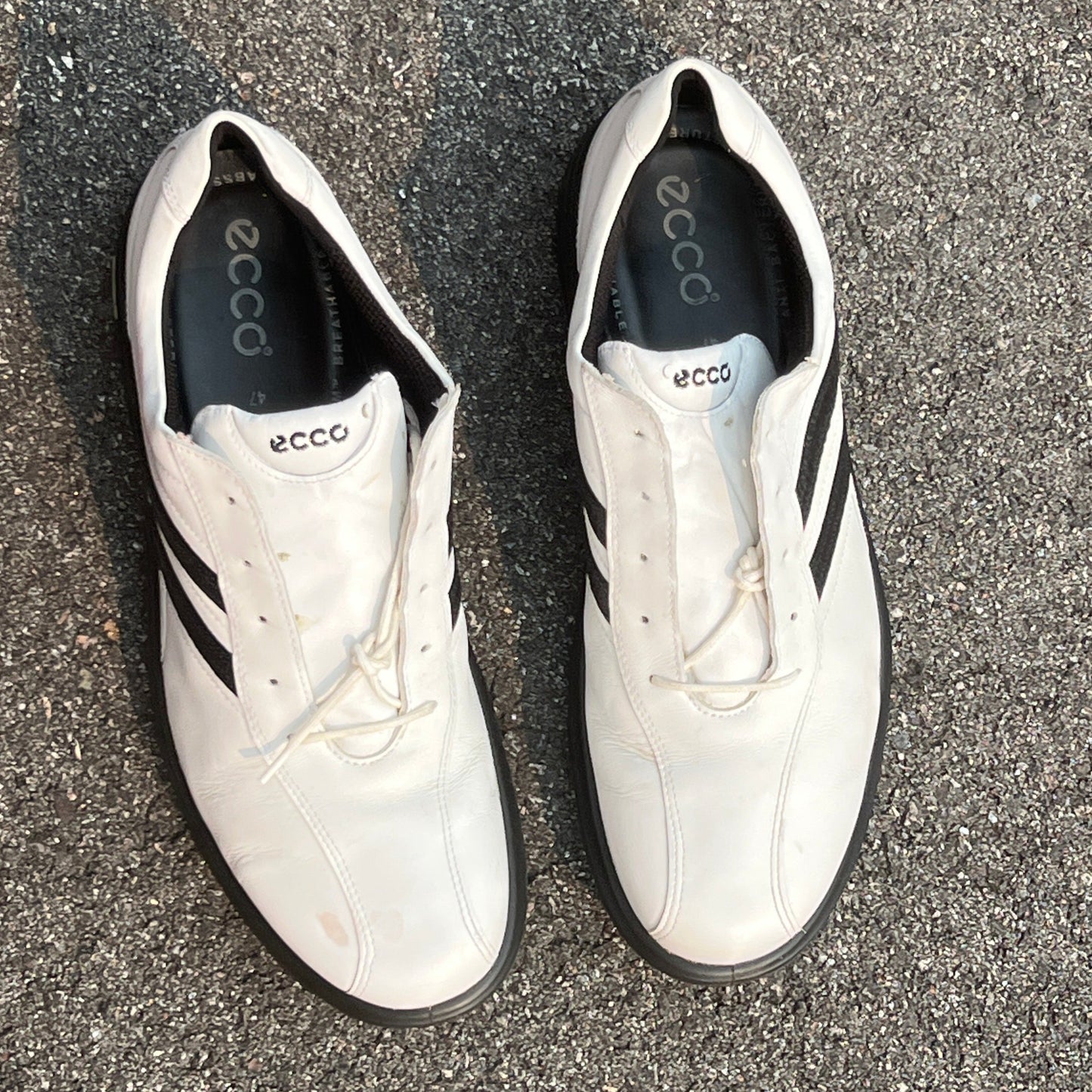 Men’s Ecco Biom Cleated Golf Shoe 47EU • White/Black • Leather