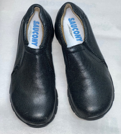 Women’s Nurse Mates London Gored Slip-on 6 1/2W Black Sparkle Leather