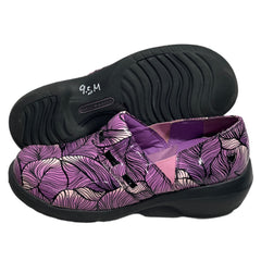 Women’s Nurse Mates Nelly Pillow-top Comfort  Lightweight Gored Clog 9 1/2M PurpleL