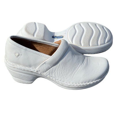 Women’s Nurse Mates Halle  Pillow Top Clog  9M White Leather