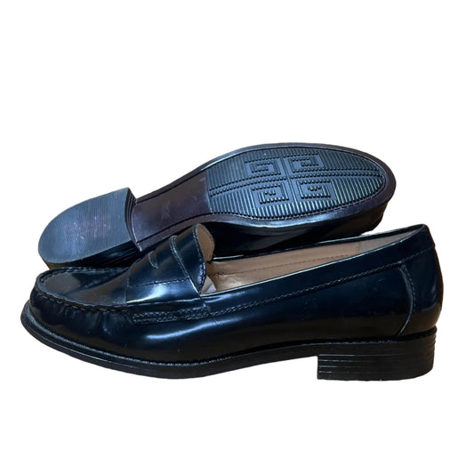 Women's White Mountain Penny Loafer 5.5M Black patent Leather