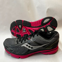 Saucony Womens Grid Mirage Running Shoe Black/Pink - Preowned Athletic