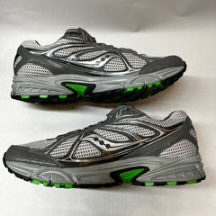 Womens Grid Cohesion Tr7 Trail Running Grey/Green/Fuchsia Size 10M -Preowned Athletic