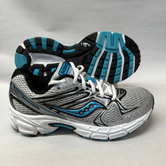 Saucony Womens Grid Cohesion 6 -Silver/ Lt. Blue- Running Shoe -Preowned Athletic