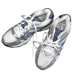 SAUCONY Women's Grid Cohesion 4 - White/Silver/Blue- Running Shoe