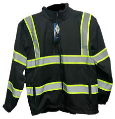 Men's SafeGuard High-Visibility Weatherproof Hooded Jacket #208 Available in 3 Colors