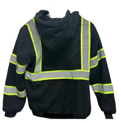 Men's SafeGuard High-Visibility Fleece Lined Zipper Hoody #0515 Available in 4 Colors