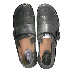 SOFTSPOTS Women's •Lina• Clog Black Leather- size 9M