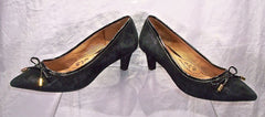 Sofft Womens Annabeth Kitten Heel Pump - Black Suede Size 6.5M Pump