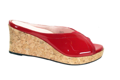 TARYN ROSE Women's •Selinda• Cork Wedge Slide