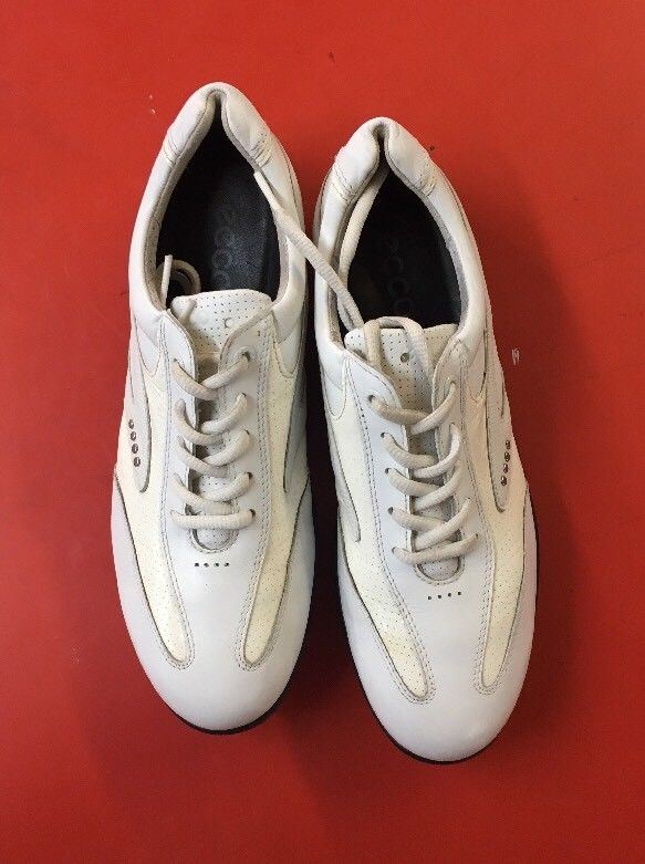 Womens ECCO Golf shoes 39EU White/Beige Hydromax Leather