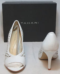 TAHARI Women's Liquorice Pumps - White/Clear - Multi SZ - NIB - MSRP $99 - ShooDog.com