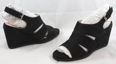 TARYN by TARYN ROSE Women's Dee Dee Wedge - Black Nubuck - 6M - ShooDog.com