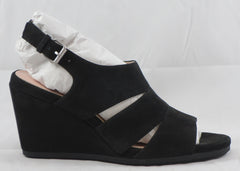 TARYN by TARYN ROSE Women's Dee Dee Wedge - Black Nubuck - 6M - ShooDog.com