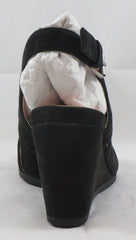 TARYN by TARYN ROSE Women's Dee Dee Wedge - Black Nubuck - 6M - ShooDog.com