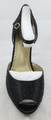 ADRIENNE VITTADINI Women's Potomac Pump - Black Satin - MSRP $99 - ShooDog.com