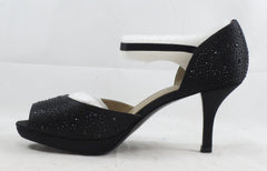 ADRIENNE VITTADINI Women's Potomac Pump - Black Satin - MSRP $99 - ShooDog.com