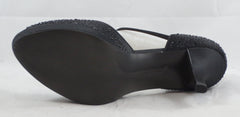 ADRIENNE VITTADINI Women's Potomac Pump - Black Satin - MSRP $99 - ShooDog.com