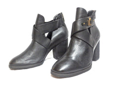 Isola Womens Larkin Split Shaft Bootie Black Leather Booties