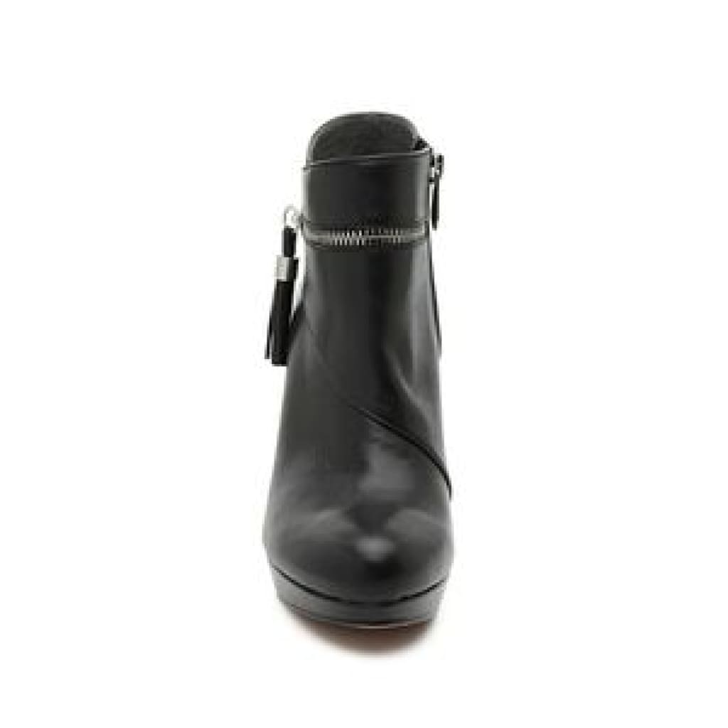 ADRIENNE VITTADINI Women's  • Plake • Leather Platform  Bootie