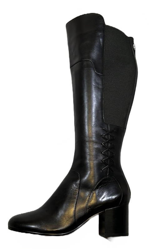 ADRIENNE VITTADINI Women's • Grant • Tall Boot - Black Soft Calf Leather -