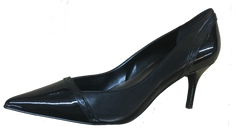 Tahari Womens •Raylin• Pointy- Toe Black/Black Patent Pump - ShooDog.com