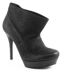 LUXURY REBEL Women's •Rita• Slouch Throat Bootie -Black- - ShooDog.com